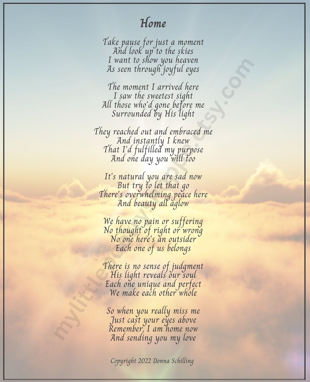 A Poem Written In The Sky With Clouds